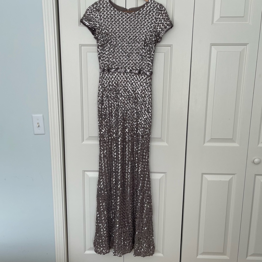 Betsy & Adam Sequin Gown, size 6